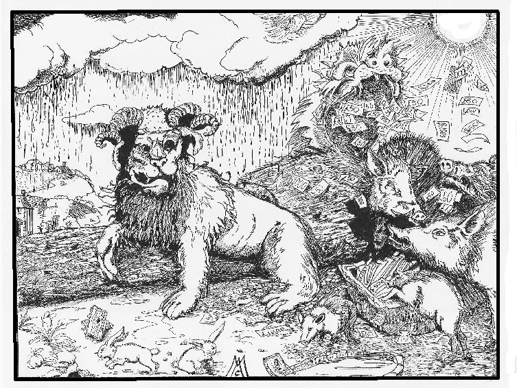 Lion picture with allowances crooks